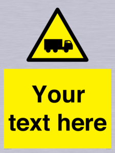 Custom Lorry Hazard Sign